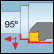 Innen quadratisch 90° Einstellwinkel