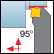 Außen 80° Q#MG 95° Einstellwinkel