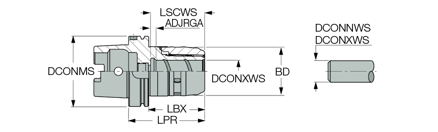 HSK A100 MAXIN1-1/4X4.33