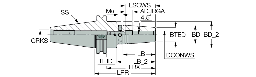 CAT40 SRKIN 3/4 X4.000