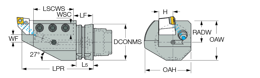 HSK A63WH-ASHL-1.000-1