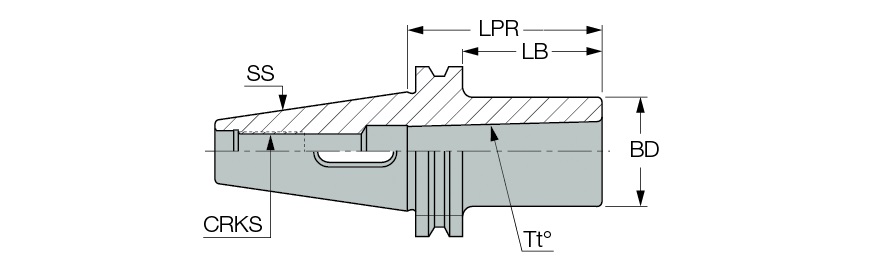 DIN69871 40 MT1X 50