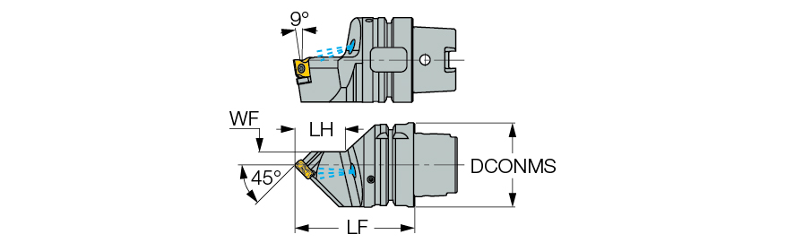 HSK A63WH-SLSNR-G15 TANG