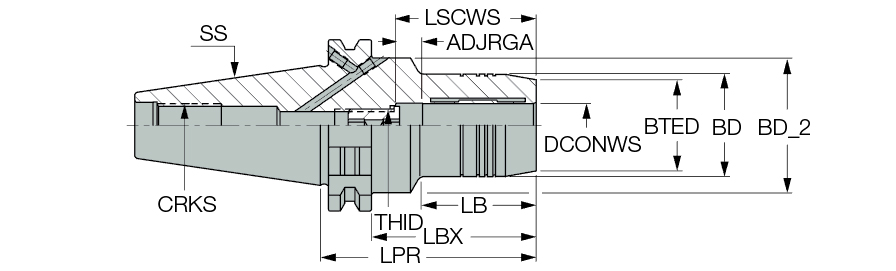 DIN69871 30 HYDRO 20X90