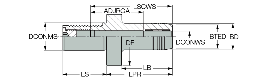 DIN69880 40 HYDRO 25X95