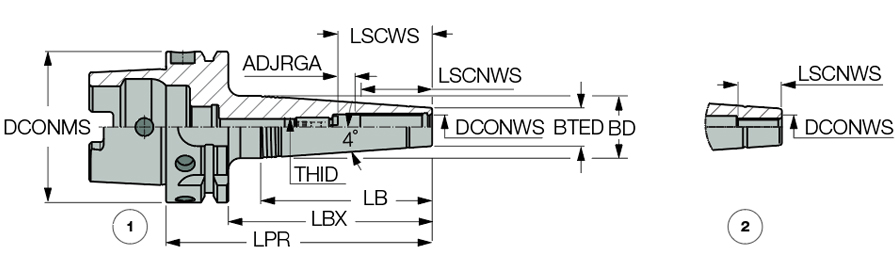 HSK A63 SRK 5X50 CX