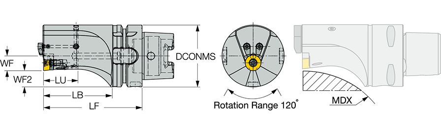 HSK A63WH-SRDCN-16-100Y